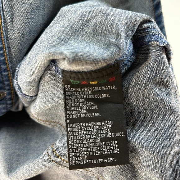 Harley-Davidson Button Down Denim Shirt, S - Picture 8 of 8